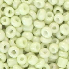 Seed beads 6/0 (4mm) Tender green